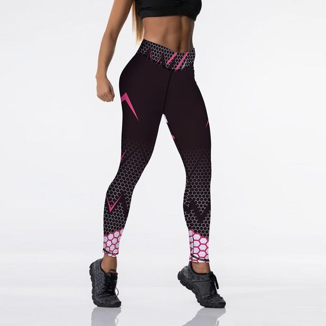 Womens Black Leggings with Push Up Technology